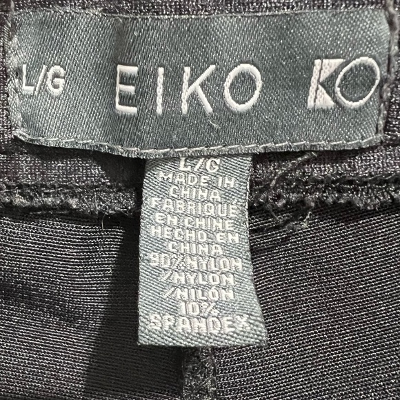 EIKO Womens Shimmering Black Leggings, Size Large - Picture 9 of 9